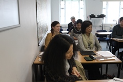 Pictures of the Kuzushiji workshop, Oxford